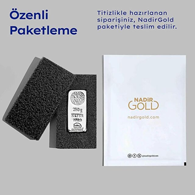 250 Gr Gümüş Külçe