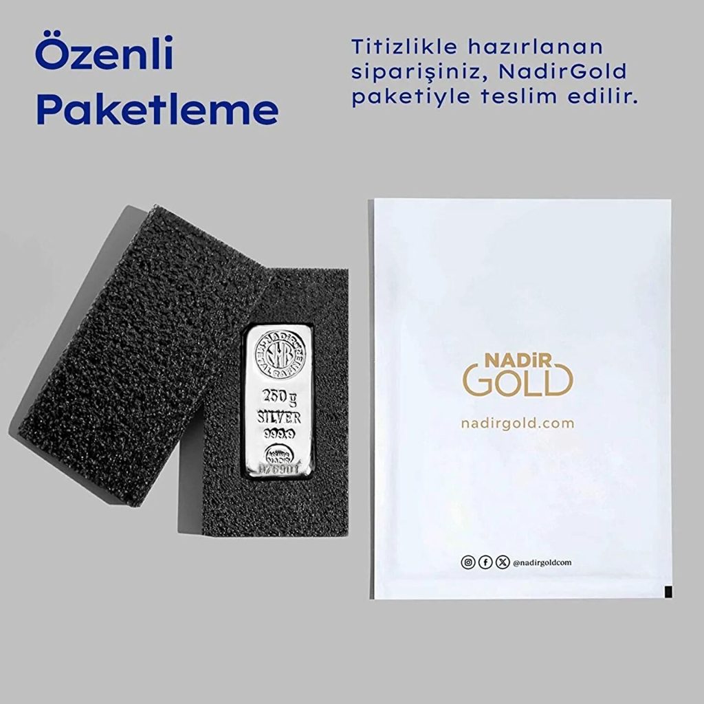 250 Gr Gümüş Külçe