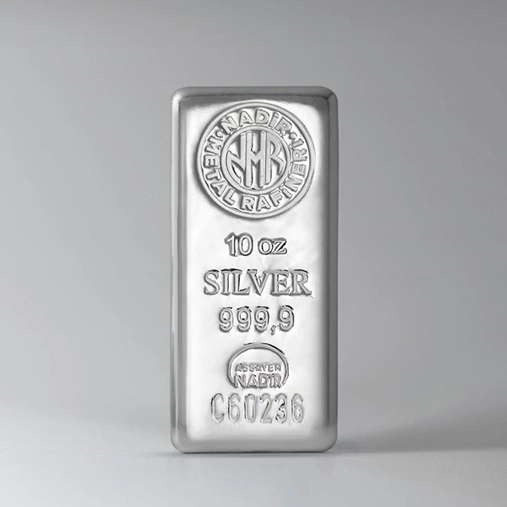10 Oz Gümüş Külçe