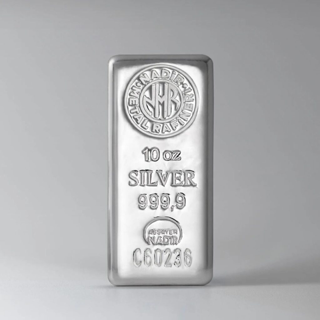 10 Oz Gümüş Külçe