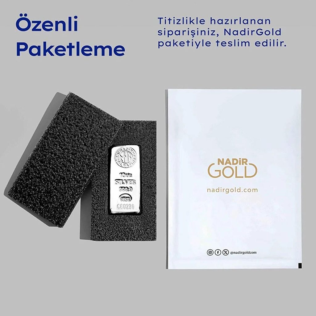 10 Oz Gümüş Külçe