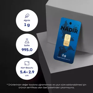 1 Gr Külçe Altın