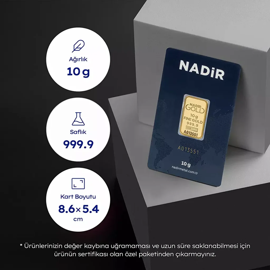 10 Gr Külçe Altın 999.9