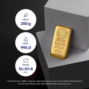 250 Gr Külçe Altın