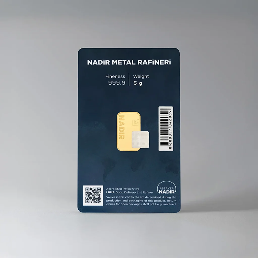5 Gr Külçe Altın 999.9