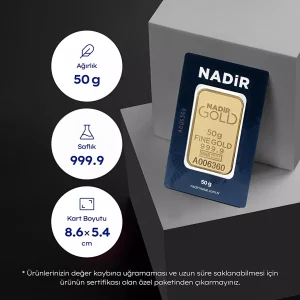 50 Gr Külçe Altın 999.9