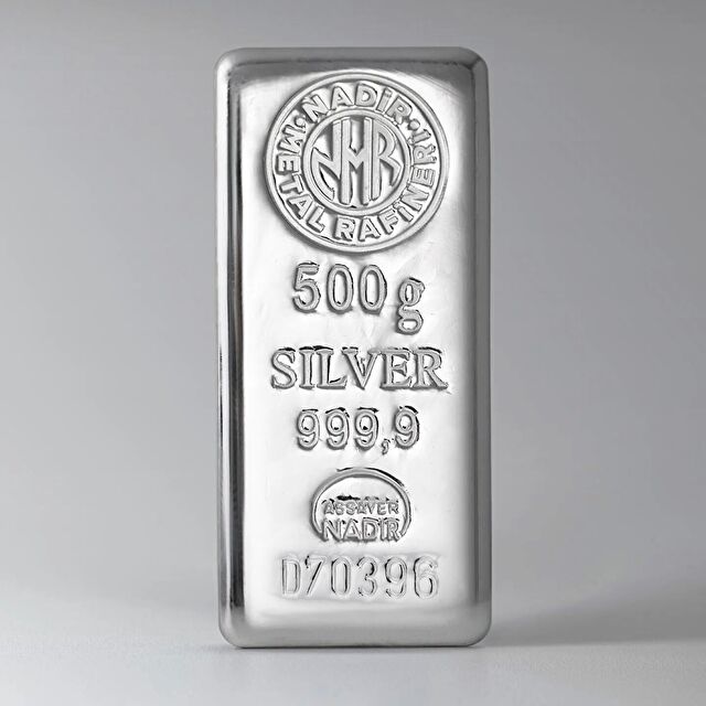500 Gr Gümüş Külçe